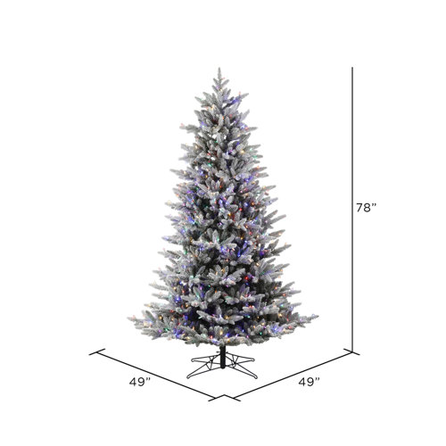 The Holiday Aisle® Vickerman Flocked Aspen Fir Artificial Christmas T